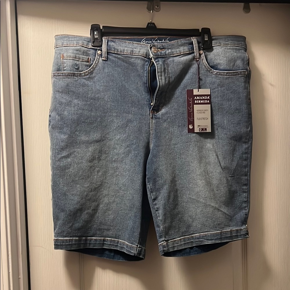 Blue Denim Bermuda Shorts